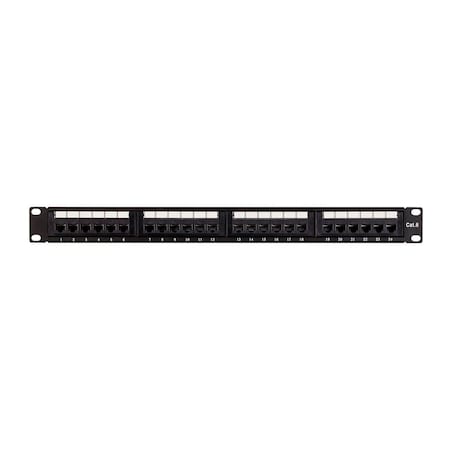 Monoprice Cat6 UTP 19-inch 1U Patch Panel_ 24-port 16082